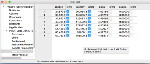 Refining positions and areas