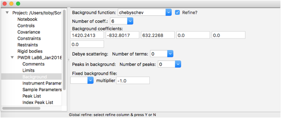 Set background terms