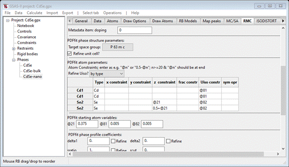 GSAS-II project: CdSe.gpx