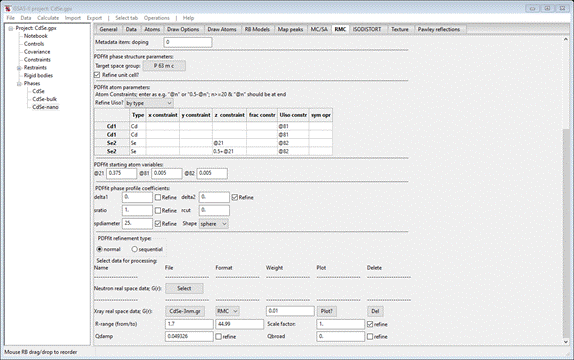 GSAS-II project: CdSe.gpx