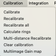 Calibration Menu
